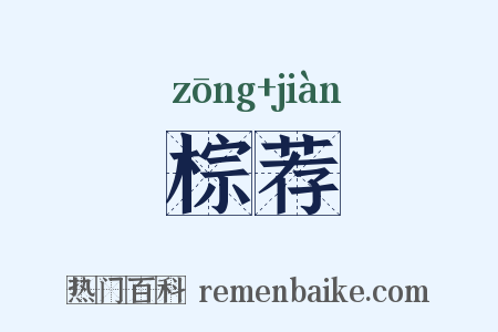 棕荐是什么意思的图片